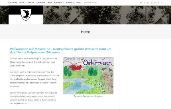 Vorschau von www.masure.de, Masuren, gestern und heute