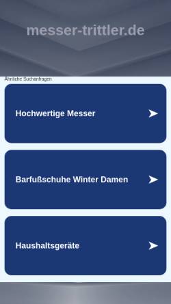 Vorschau der mobilen Webseite www.messer-trittler.de, Messer Trittler