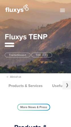 Vorschau der mobilen Webseite www.fluxystenp.com, TENP Transportsystem - Fluxys TENP TSO S.p.A.