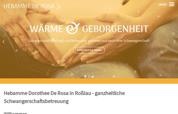 Vorschau von www.hebamme-derosa.de, De Rosa, Dorothee