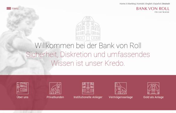 Vorschau von www.bankvonroll.ch, Bank von Roll AG