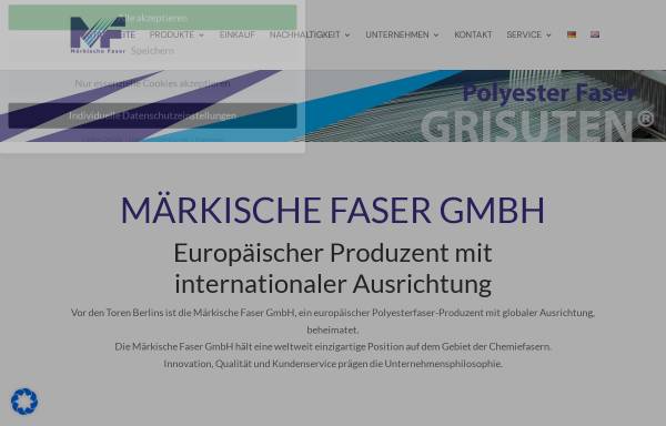 Vorschau von www.maerkische-faser.com, Märkische Faser GmbH