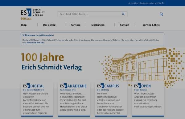 Vorschau von www.esv.info, Handbuch der Unternehmensberatung - Erich Schmidt Verlag GmbH & Co. KG