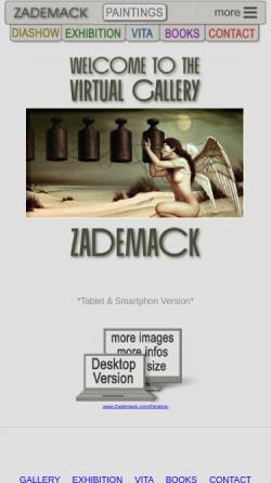 Vorschau der mobilen Webseite www.zademack.com, Siegfried Zagemack