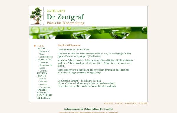 Vorschau von www.zahnarzt-fulda.net, Dr. med. dent. Christian Zentgraf