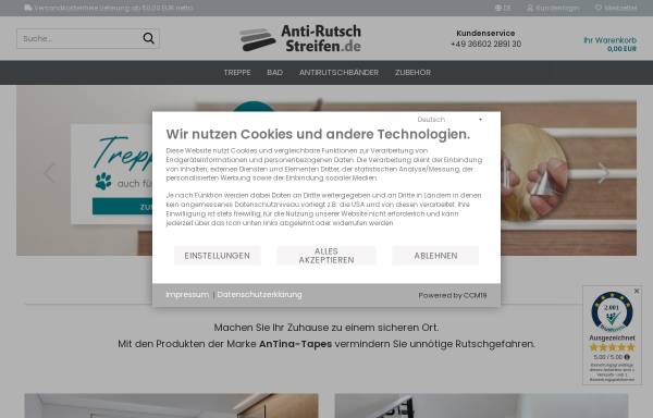 Vorschau von www.antirutschstreifen.de, Anti-Rutsch Streifen Jung