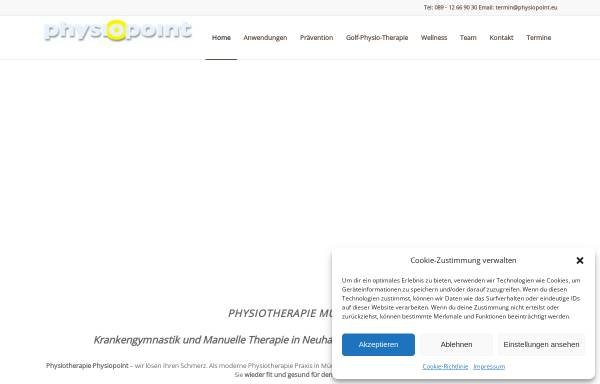 Vorschau von www.physiotherapie-in-muenchen.de, Physiopoint