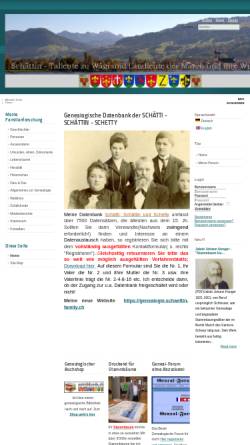 Vorschau der mobilen Webseite www.schaettin-family.ch, Schätti, Schättin und Schetty
