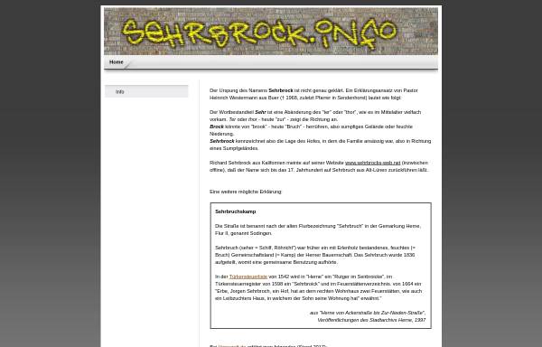 Vorschau von www.sehrbrock.info, Sehrbrock