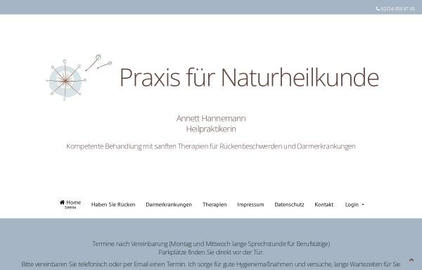 Vorschau von www.naturheilpraxis-hannemann.de, Hannemann, Annett