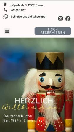 Vorschau der mobilen Webseite zum-nussknacker.de, Restaurant 