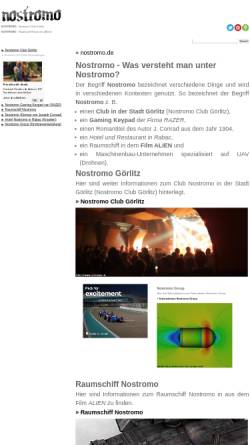 Vorschau der mobilen Webseite www.nostromo.de, Nostromo