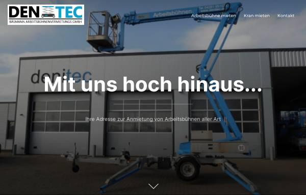 Vorschau von www.denitec.de, Denitec Fahrzeug- und Maschinenhandel - Huibrecht Grootenboer e.K.