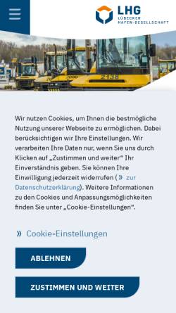 Vorschau der mobilen Webseite sg-luebeck.de, LHG Service-Gesellschaft mbH