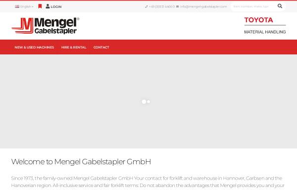 Vorschau von www.mengel-gabelstapler.de, Mengel Gabelstapler GmbH