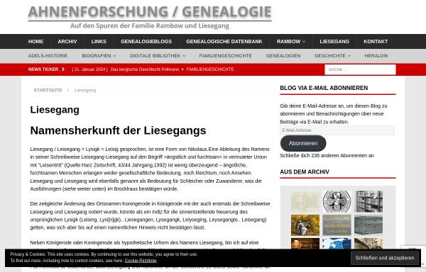 Vorschau von www.rambow.de, Liesegang