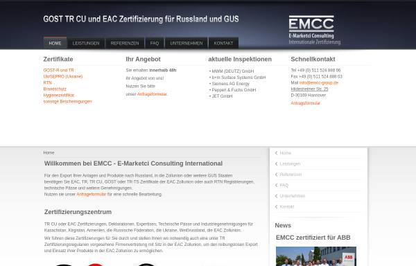 Vorschau von www.emcc-group.de, E-Marketci Consulting Itnl. Axel Genenz