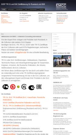 Vorschau der mobilen Webseite www.emcc-group.de, E-Marketci Consulting Itnl. Axel Genenz