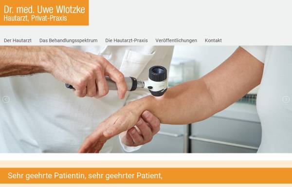 Vorschau von www.hautarzt-ulm.de, Wlotzke, Uwe, Dr. med.