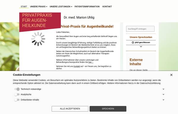Vorschau von www.augenarztpraxis-chemnitz.de, Dr. Marion Uhlig