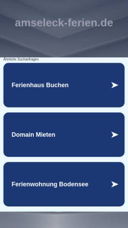 Vorschau der mobilen Webseite www.amseleck-ferien.de, Das Amseleck