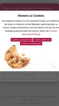 Vorschau der mobilen Webseite www.maenneraerzte.de, Männerärzte in Deutschland