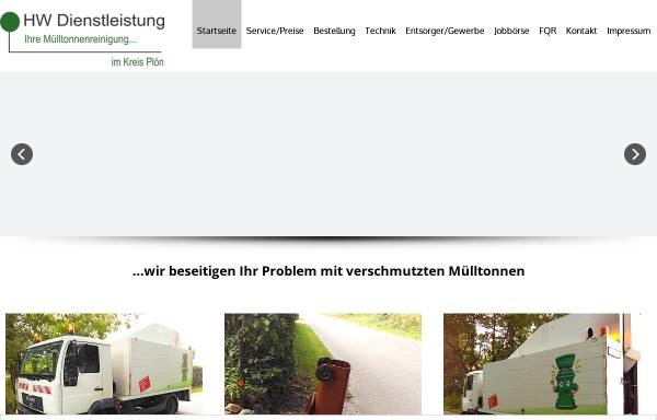 Vorschau von www.hwdienstleistung.de, HW Dienstleistung Sammie's-Reinigungs-Service