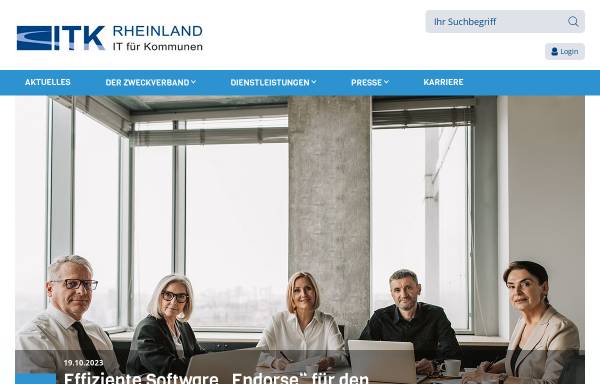 Vorschau von www.itk-rheinland.de, ITK Rheinland - Kommunaler Zweckverband IT-Kooperation Rheinland