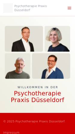 Vorschau der mobilen Webseite psychotherapiepraxis-duesseldorf.de, Dipl. Psych. Dr. phil. Andreas Šoljan, Dr. med. Silvia Schröter & Dr. med. Sebastian Schöttes, Psychotherapie Praxis