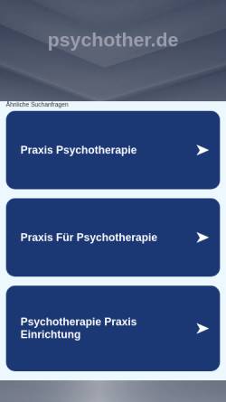 Vorschau der mobilen Webseite www.psychother.de, Dr. med. Gábor Majtényi