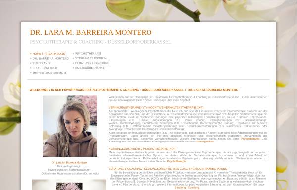 Vorschau von praxis-psychotherapie-düsseldorf.de, Praxis für Psychotherapie Lara M. Barreira Montero