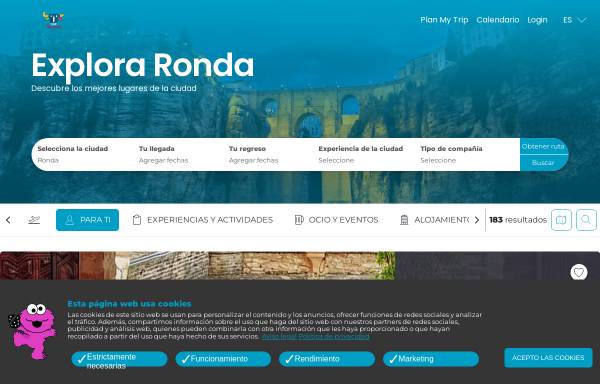 Vorschau von www.turismoderonda.es, Ronda