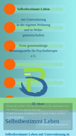 Vorschau der mobilen Webseite bfp-bewo.de, Beratungsstelle für Psychotherapie e.V.