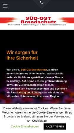 Vorschau der mobilen Webseite www.brandschutz-seidel.de, Brandschutz Hans-Werner Seidel