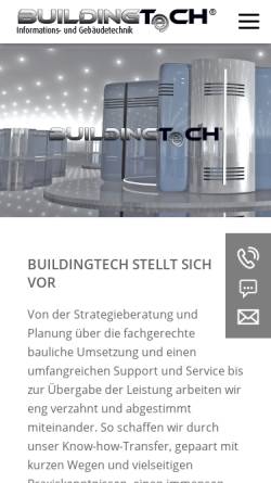 Vorschau der mobilen Webseite www.buildingtech.de, Buildingtech Ingenieure