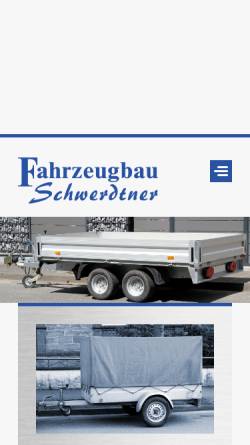 Vorschau der mobilen Webseite www.fzb-schwerdtner.de, Fahrzeugbau Schwerdtner