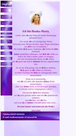 Vorschau der mobilen Webseite www.master-of-yourself.de, Bianka-Maria Ackermann