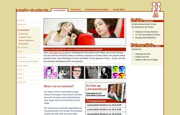 Vorschau von www.kreativ-drucke.de, kreativ-drucke.de - Inhaber: K.D.Ronny Ertel
