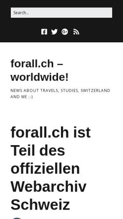 Vorschau der mobilen Webseite www.forall.ch, Forall.ch