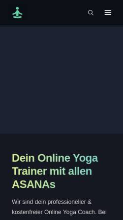 Vorschau der mobilen Webseite yogasangam.de, Yoga Sangam