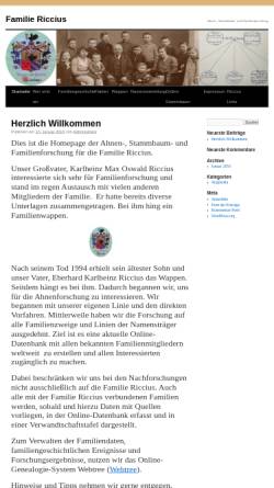 Vorschau der mobilen Webseite www.riccius.com, Riccius