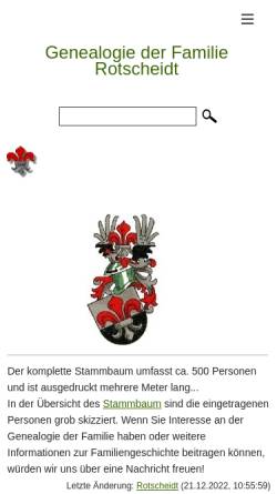 Vorschau der mobilen Webseite www.rotscheidt.de, Rotscheidt
