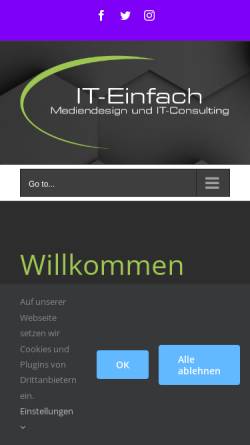 Vorschau der mobilen Webseite www.it-einfach.de, IT-Einfach Guido Roth