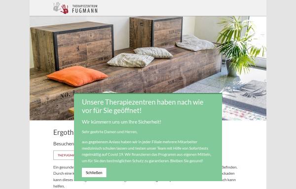 Vorschau von www.therapie-duesseldorf.de, Therapiezentrum Fugmann, Inhaber Torsten Fugmann