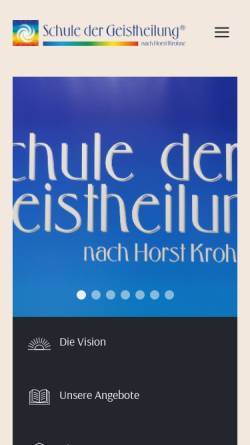 Vorschau der mobilen Webseite www.schule-der-geistheilung.de, Schule der Geistheilung