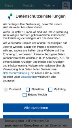 Vorschau der mobilen Webseite baybauakad.de, Bayerische Bauakademie