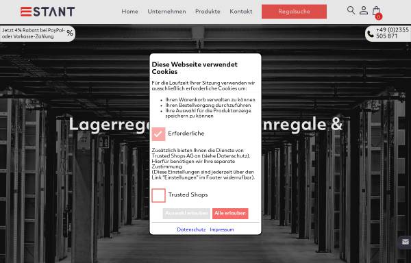 Vorschau von www.estant.de, Estant GmbH