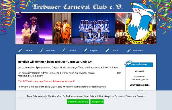 Vorschau von trebuser-cc.de, Trebuser Carnevals Club (TCC) e.V.