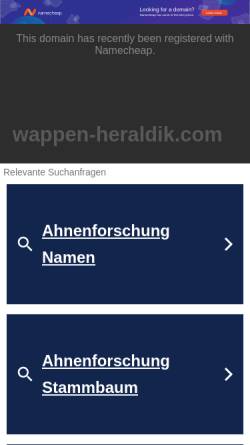 Vorschau der mobilen Webseite www.wappen-heraldik.com, Elke Zarnoch