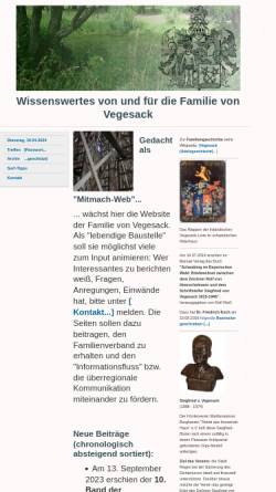 Vorschau der mobilen Webseite von-vegesack.de, von Vegesack